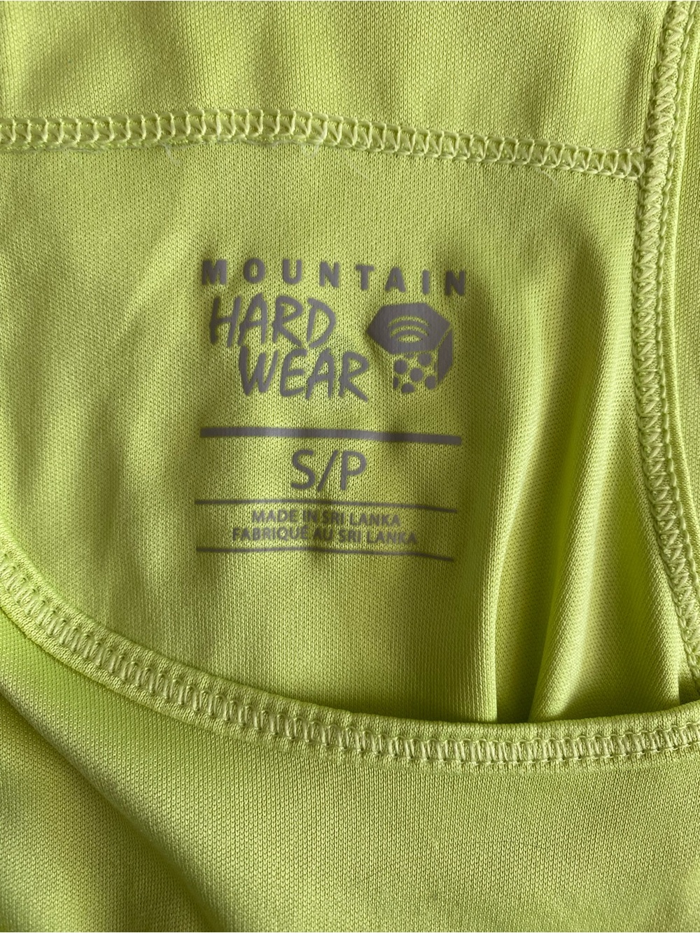 Mountain Hardwear Neon Yellow Active Strappy Tank Top Women’s Small - Picture 3 of 7